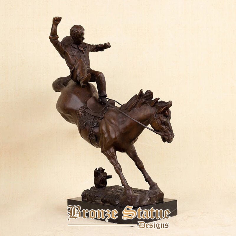 18in | 48 cm | scultura di cavallo in bronzo statua da corsa di cavalli in bronzo famosa figurina d'arte classica per la decorazione domestica ornamento artigianato regalo