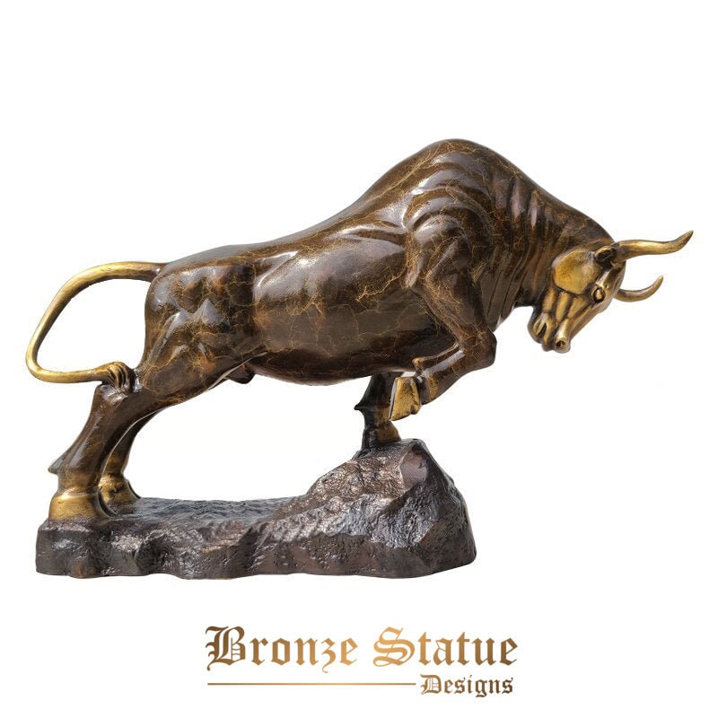Bronze bull sculpture | bronze bull statue | bronze wall street bull sculpture for home office decor ornament modern art crafts