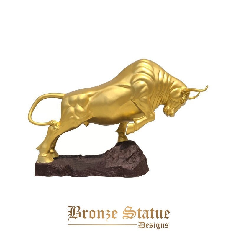 Scultura di toro in bronzo | statua di toro in bronzo | Scultura Di Toro Di Wall Street In Bronzo Per La Decorazione Dell'ufficio Di Casa Ornamento Di Arte Moderna Artigianato
