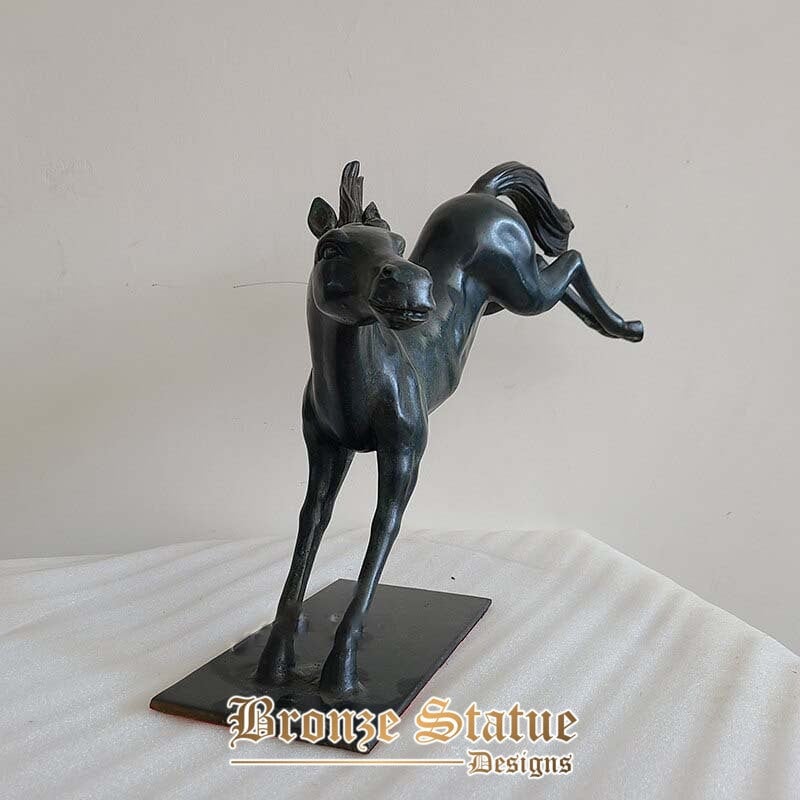 Bronze horse sculpture abstract horse statue modern art bronze collection animal statues for home decor ornament bronze crafts