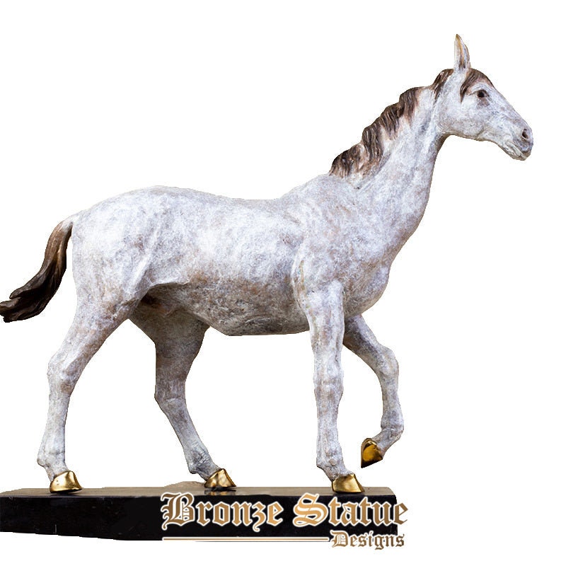 Modern art bronze horse sculpture carving bronze statue casting bronze artwork crafts ornament for home office decoration