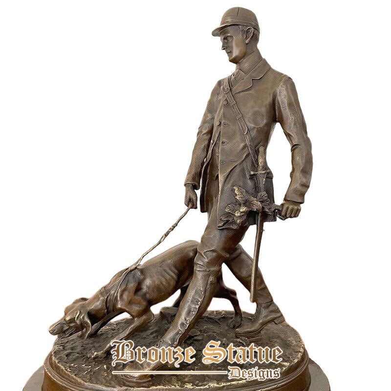18in | 21cm | bronze soldier sculpture patrol soldier bronze statues and sculptures antique ornaments for home decoration art crafts