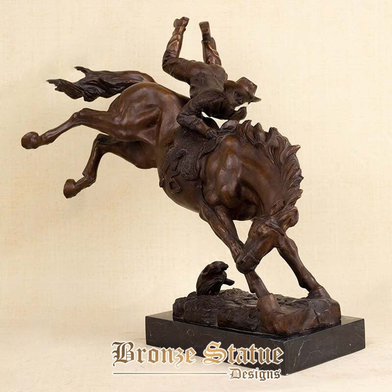 Scultura di cavallo in bronzo statua da corsa di cavalli in bronzo famosa figurina d'arte classica per la decorazione domestica ornamento artigianato regalo