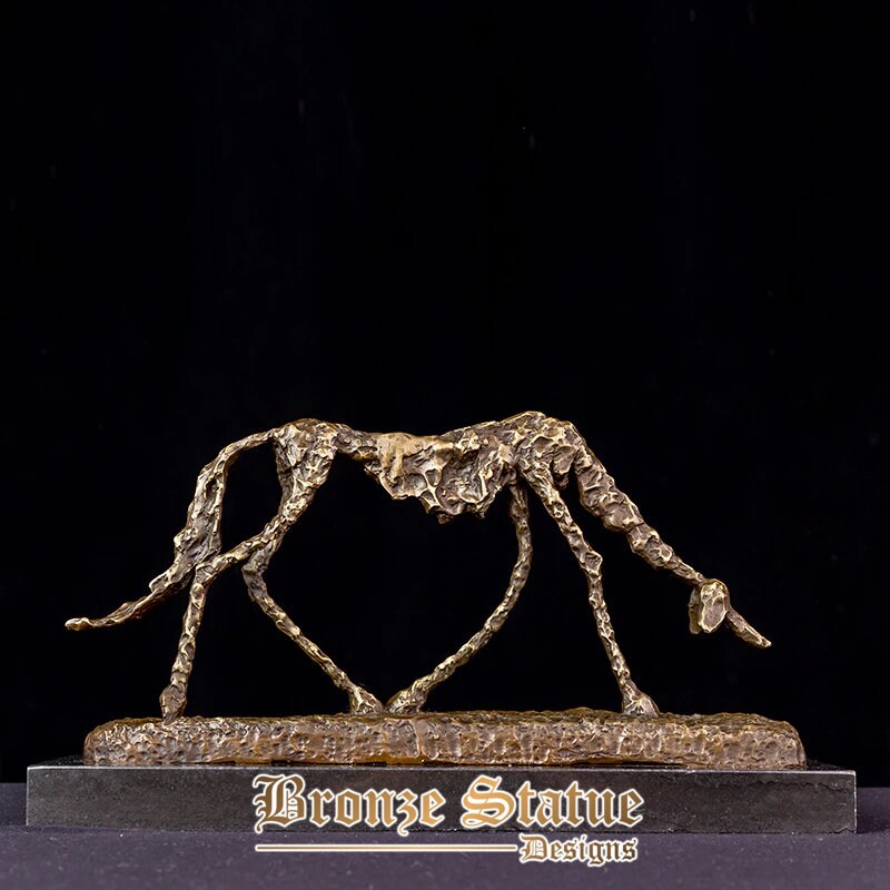 Bronze giacometti animal statue abstract dog sculpture alberto giacometti bronze cast art crafts home decor collection ornament