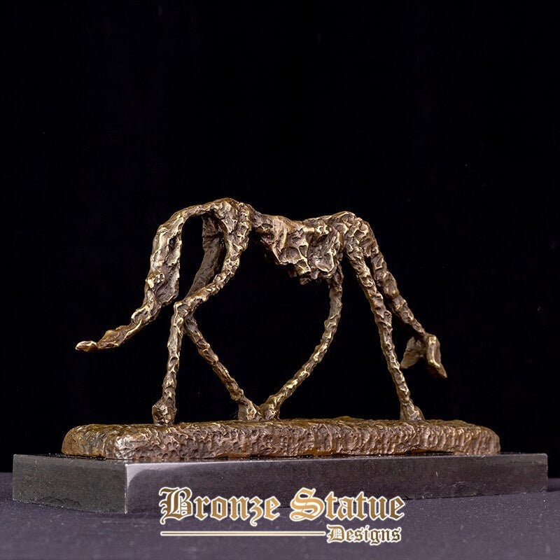 Bronze giacometti animal statue abstract dog sculpture alberto giacometti bronze cast art crafts home decor collection ornament