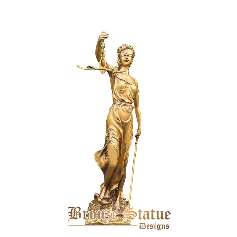 18in | 46cm | bronze justice lady sculpture goddess of justice bronze statue greek roman mythology bronze crafts for home decor ornament