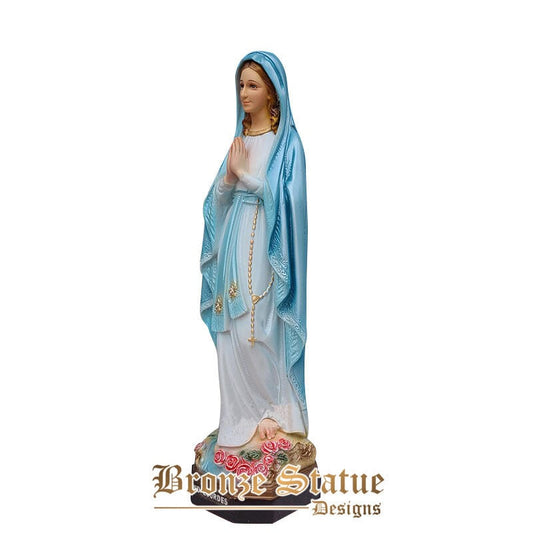 20 polegadas | 51cm | escultura em resina religiosa nossa senhora de n.d.lourdes estátua em resina católica de maria nossa senhora lourdes para decoração de igreja em casa