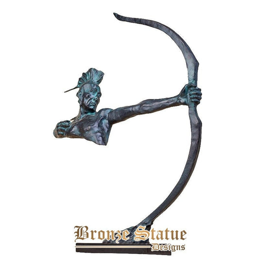 31in | 78cm | modern art abstract statue bronze archer sculpture bronze warrior remington statues for home hotel decor ornament crafts
