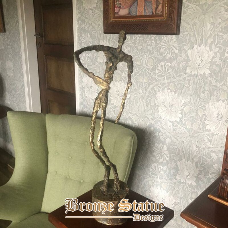 23in | 59 cm | scultura in bronzo astratto famoso giacometti figura decorativa statua in bronzo decorazione della casa ornamenti artigianato classico
