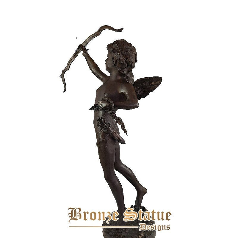 32in | 83cm | bronze cupid statue western art bronze angel sculpture of cupid mythology figurines antique crafts home decoration ornament