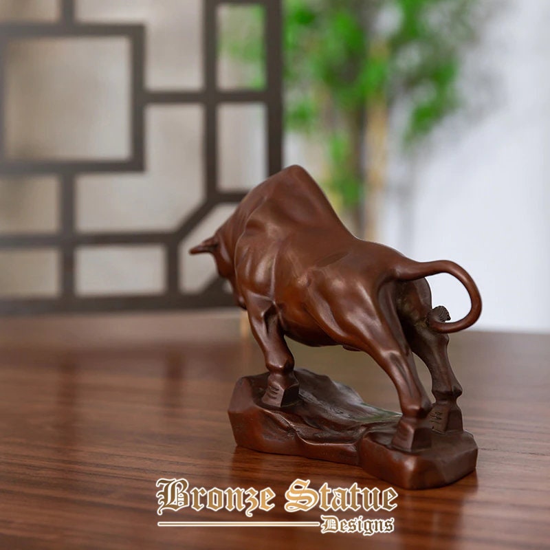 Bronze bull statues bronze bull sculpture bronze bull statue sculpture art figurine for home decor office ornament gifts