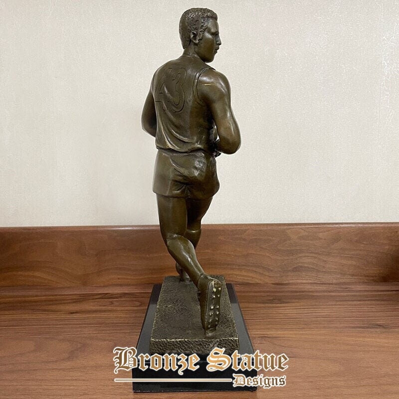 14in | 37 cm | Statua In Bronzo Calcio Uomo Famosa Scultura In Bronzo Calcio Cast Sport Mestieri Per La Decorazione Domestica Collezione Ornamenti Regali