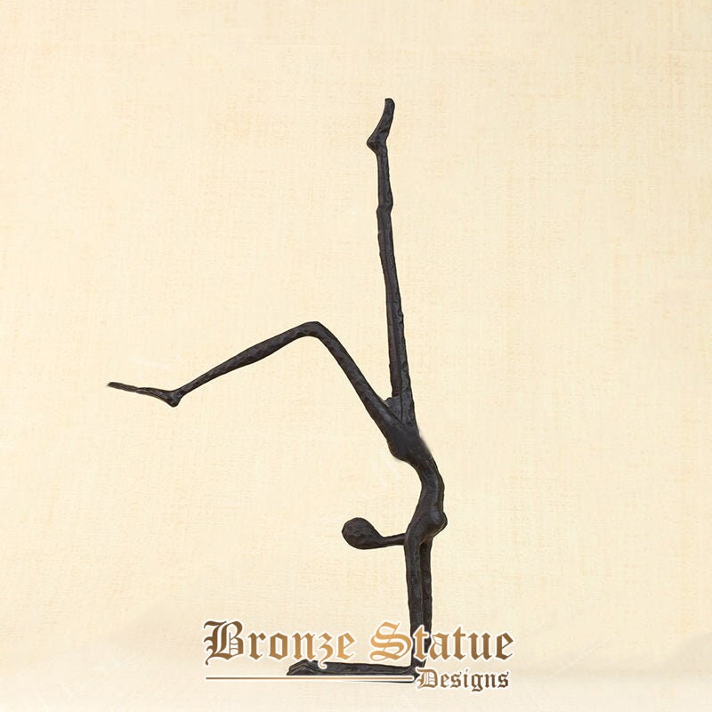 Abstract metal sculpture walking man statue antique giacometti person figure metal statues handmade art craft home decor gifts