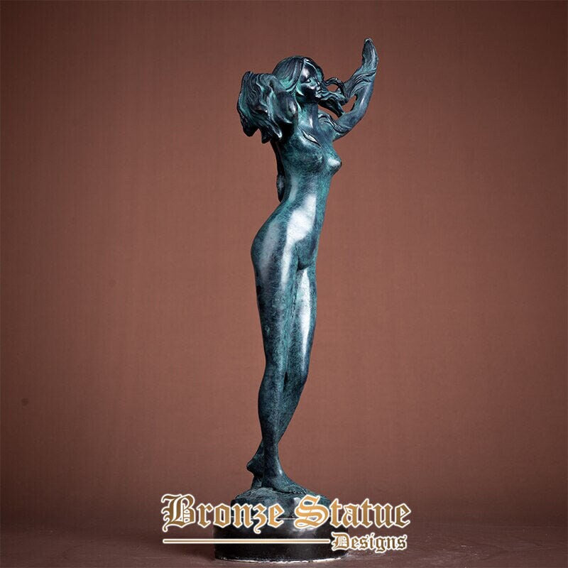 14in | 36cm | bronze nude women sculpture abstract bronze female statue sexy bronze art figurine crafts for home decor ornament gifts