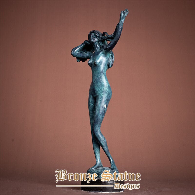 14in | 36cm | bronze nude women sculpture abstract bronze female statue sexy bronze art figurine crafts for home decor ornament gifts
