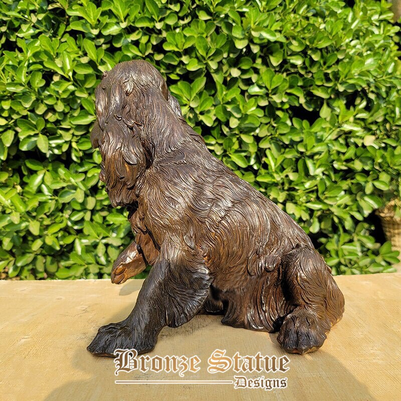 12 Zoll | 31cm | Bronze-Hundeskulptur, Bronze-Irish-Setter-Hundestatue, Tier-Bronze-Kunsthandwerk für Hausgartendekoration, Ornament-Sammlung