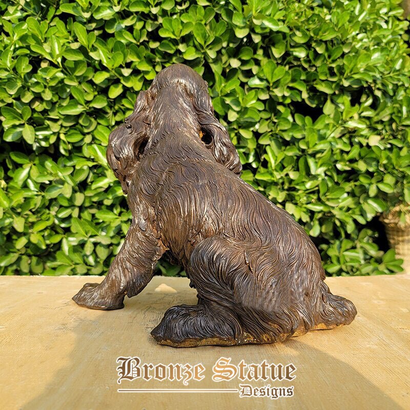 12 Zoll | 31cm | Bronze-Hundeskulptur, Bronze-Irish-Setter-Hundestatue, Tier-Bronze-Kunsthandwerk für Hausgartendekoration, Ornament-Sammlung