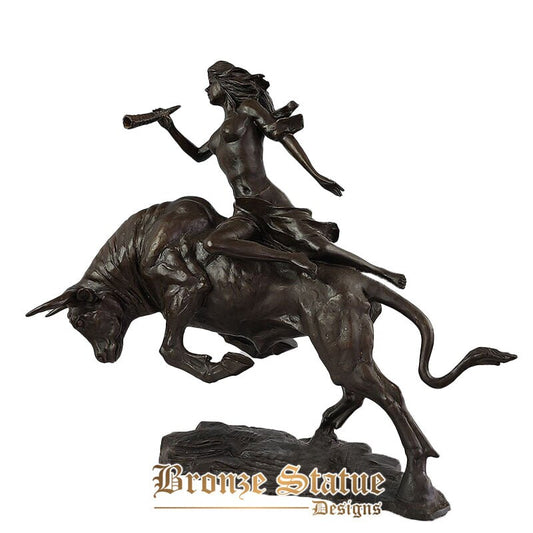 25 Zoll | 63cm | moderne kunst bronze statue bronze stier skulptur hause dekoration ornament bronze skulptur handwerk