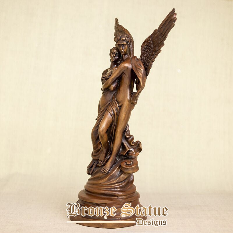 19in | 48cm | bronze cupid and psyche sculpture classical famous bronze cupid and psyche statue figure for home decor ornament crafts
