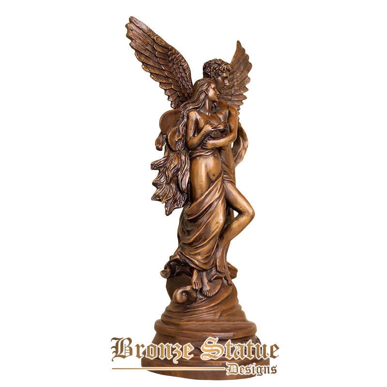 19in | 48cm | bronze cupid and psyche sculpture classical famous bronze cupid and psyche statue figure for home decor ornament crafts
