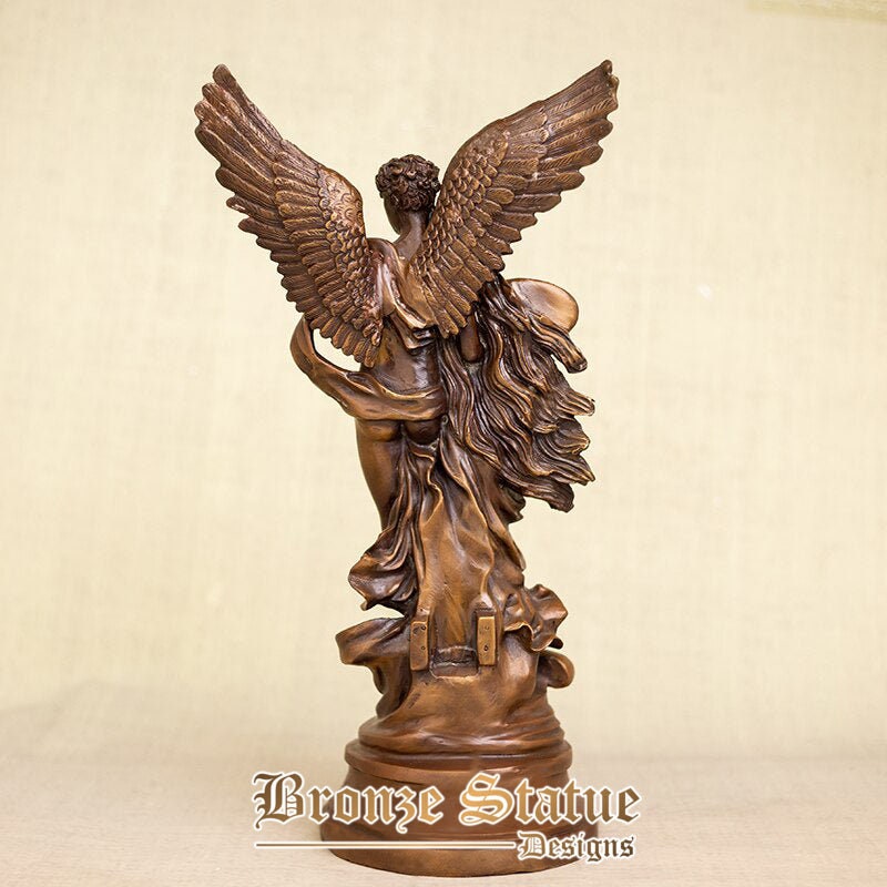 19in | 48cm | Escultura de bronze cupido e psique clássica famosa estátua de bronze cupido e estátua de psique para artesanato de ornamento de decoração para casa