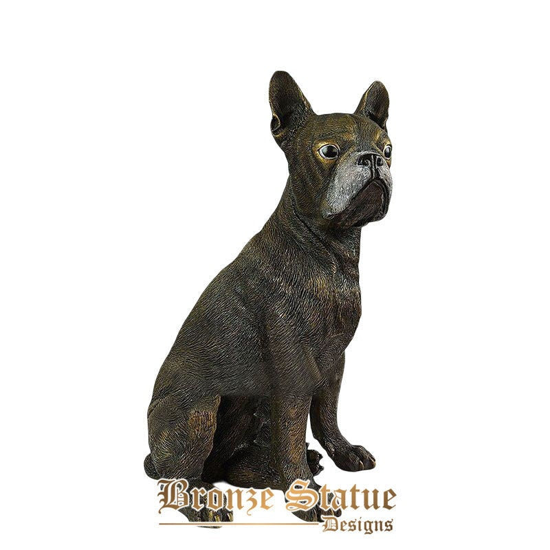 16in | 40cm | bronze dog sculpture bronze dog statue antique animal sculptures bronze dogs figurine home decor indoor ornament crafts