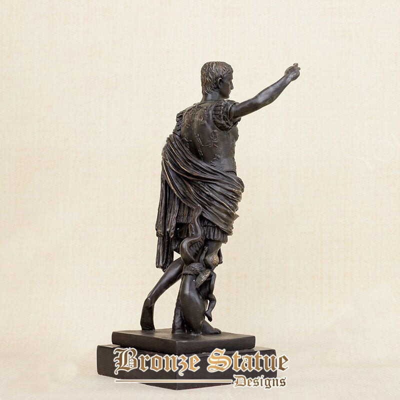 13in | 33cm | bronze caesar sculpture modern art bronze augustus caesar statue famous augustus caesar craft for home decor ornament gift
