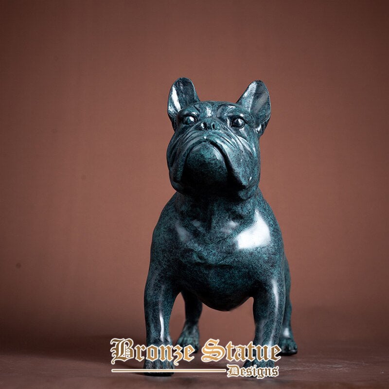 Modern art bronze dog statue bronze dog sculpture for home decor crafts casting bronze figurine home office ornament gifts