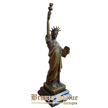 Large statue of liberty bronze liberty statue famous sculpture statuette modern art crafts home office hotel decration ornament