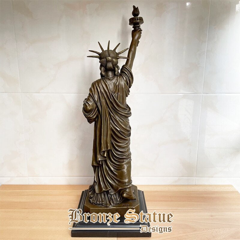 Extra Large statue of liberty bronze liberty statue famous sculpture statuette modern art crafts home office hotel decration ornament