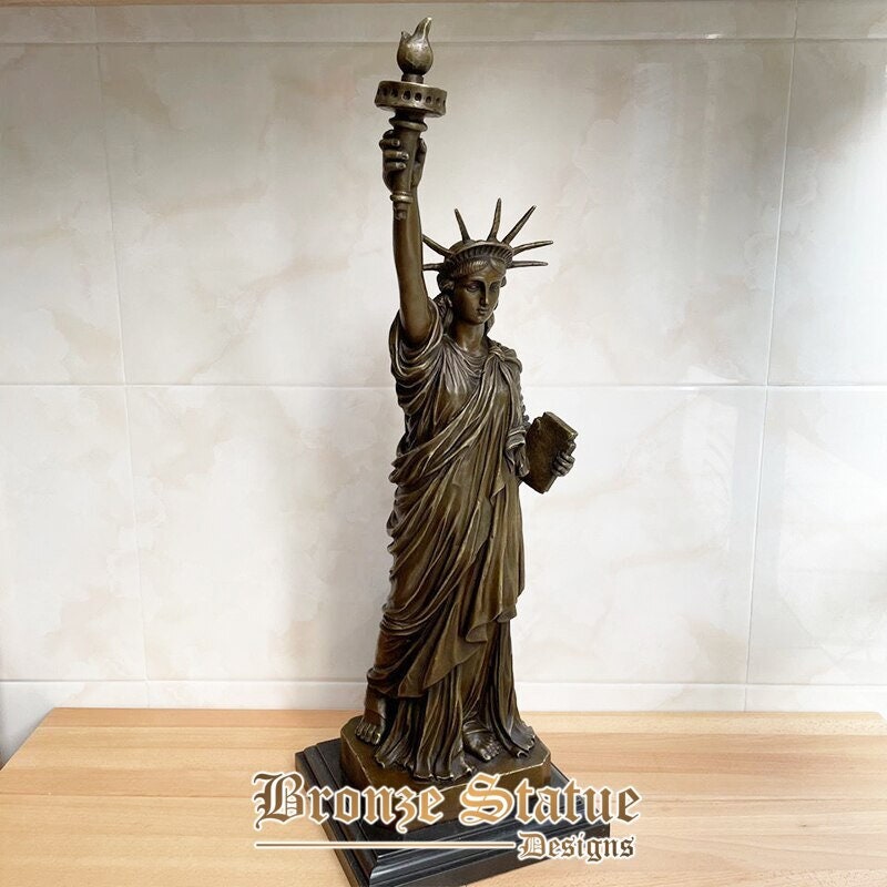 Extra Large statue of liberty bronze liberty statue famous sculpture statuette modern art crafts home office hotel decration ornament
