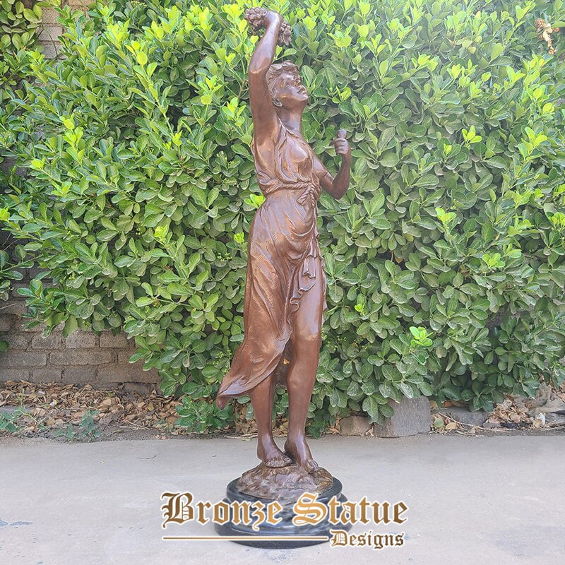 Bronze mythology statue horae goddess sculptures bronze phthinoporon sculpture art crafts for home garden decor large ornament