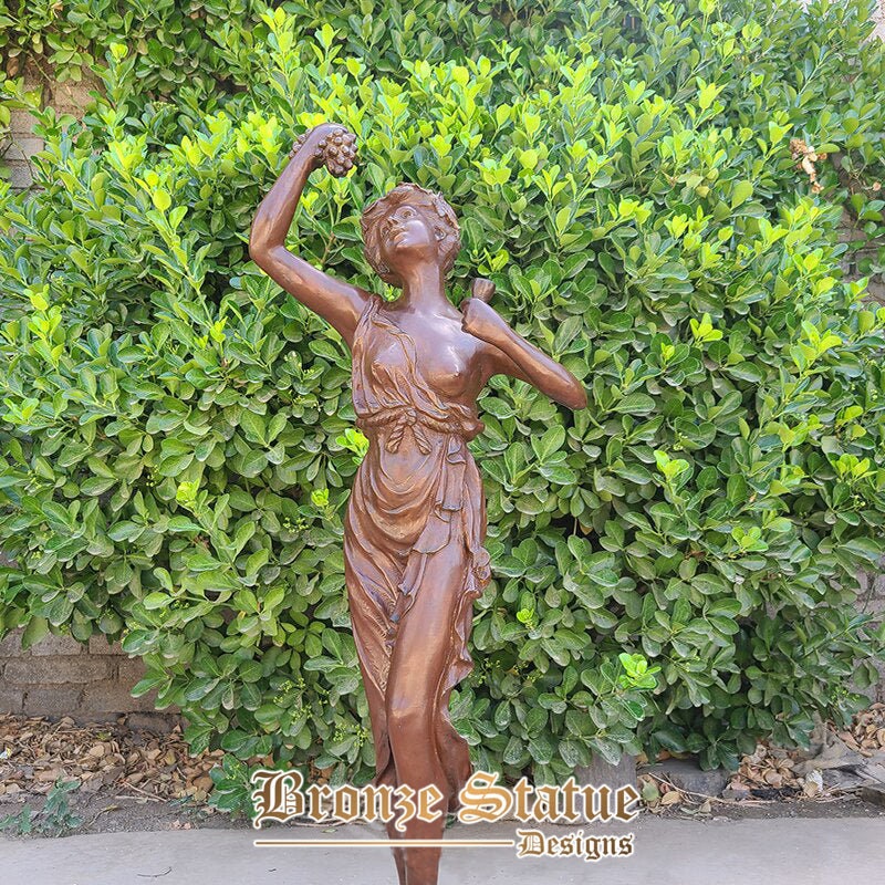 Bronze mythology statue horae goddess sculptures bronze phthinoporon sculpture art crafts for home garden decor large ornament