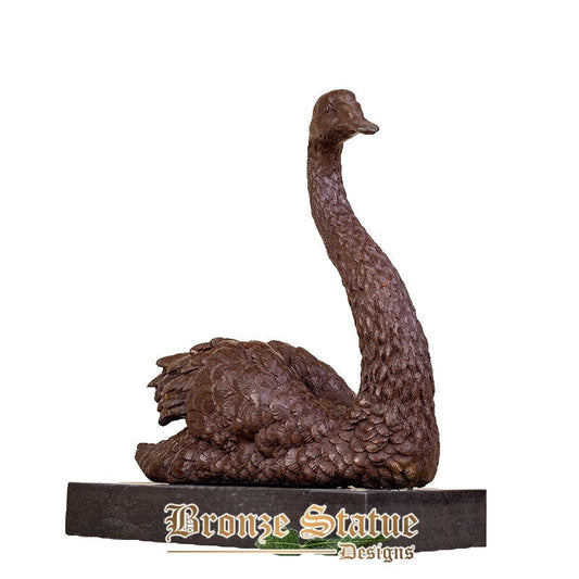 Bronze love swan statue bronze swan sculpture modern art animal sculpture craft wedding anniversary gift for home decor ornament