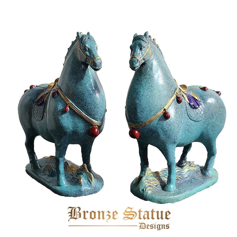 Bronze Pferd Statue China moderne Kunst Malerei Pferd Bronze Statuen Handwerk Skulptur Feng Shui Business Geschenk Wohnkultur Handwerk