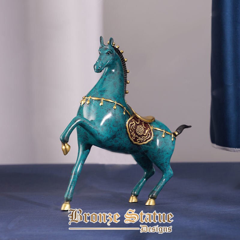 Bronze horse sculpture modern art bronze horse statue bronze casting animal crafts for home office decor ornament gifts