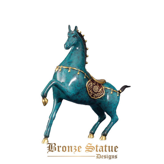 Bronze horse sculpture modern art bronze horse statue bronze casting animal crafts for home office decor ornament gifts