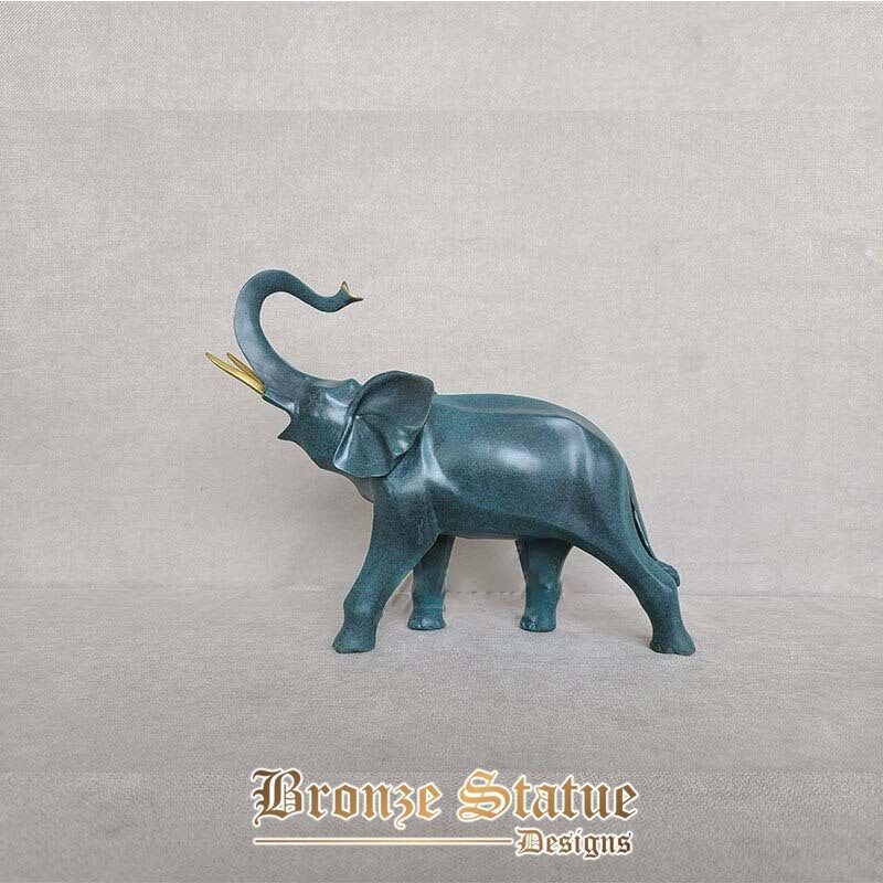Bronze elephant sculpture modern art elephant bronze statue bronze cast animal crafts for home office hotel decoration ornament