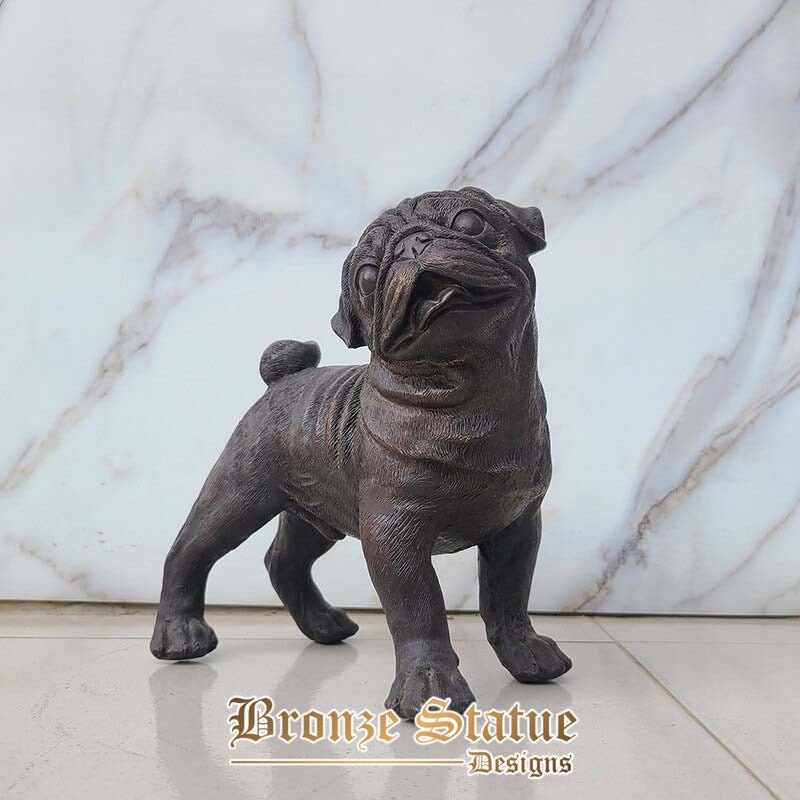 Bronze dog sculpture standing beagle bronze statue animal bronze statues and sculptures for home hotel decor oranemnt art crafts