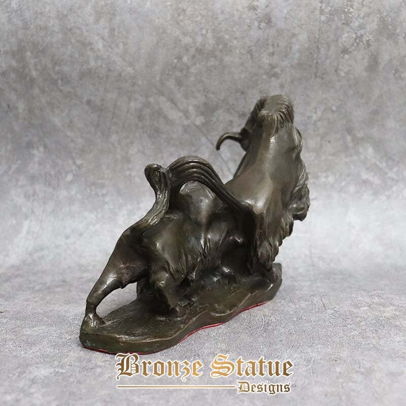 Bronze bull statue bronze bullfighter sculpture bull spiritual power desktop classic statue home art indoor decor ornaments