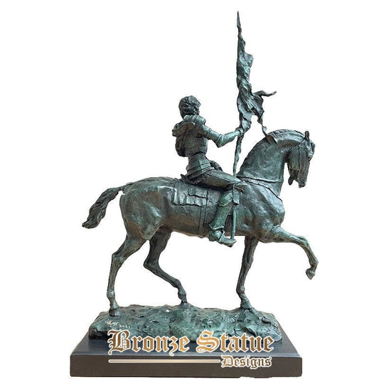 Scultura d'arte in bronzo occidentale cavaliere vichingo guerriero statua in bronzo grande vichingo su cavallo scultura per ornamento di arredamento per la casa dell'hotel
