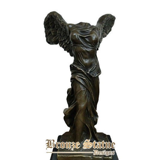 Bronze angel venus sculpture beautifully goddess venus bronze statue venus sculpture winged angel without head for home decor