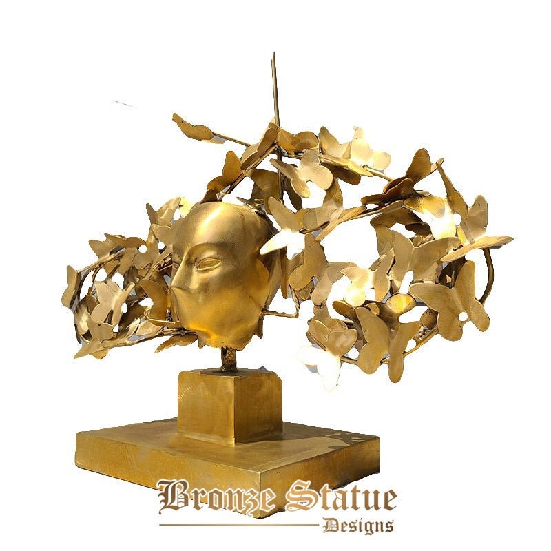 Bronze abstract statue modern art bronze sculpture for home decor orna ...