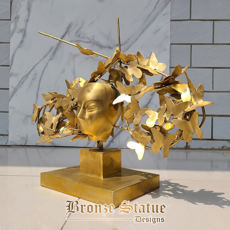 Bronze abstract statue modern art bronze sculpture for home decor ornament beautiful bronze casting crafts gifts