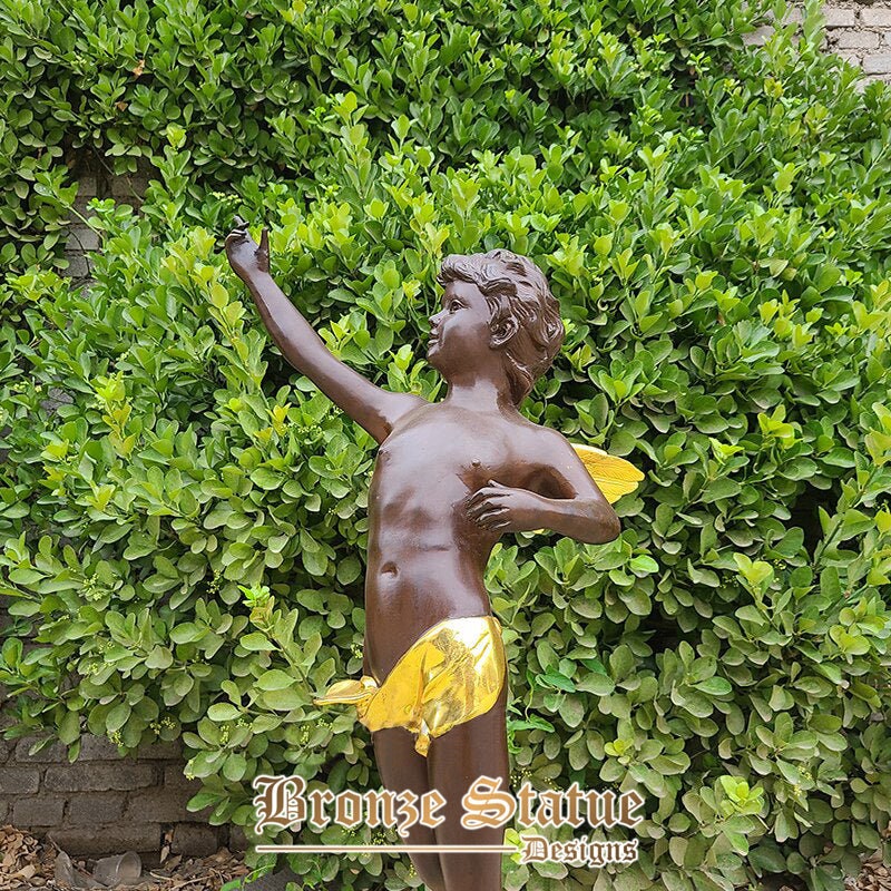 88cm bronze cupid sculpture bronze angel statue of cupid mythology statues and sculpture for home art decoration classic crafts