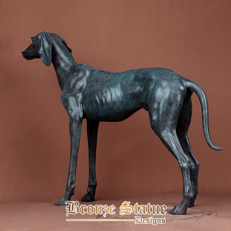27in | 70cm | large bronze dog sculpture real bronze dog statue casting art bronze animal statues for home garden decor orrnament gifts