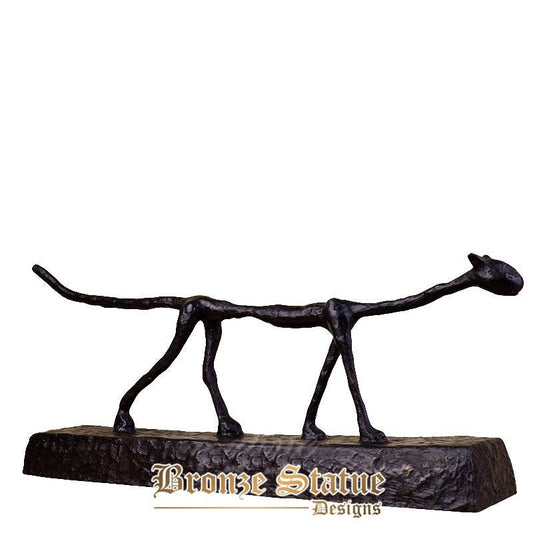 27 Zoll | 70cm | Bronze-Katzenskulptur, Bronze-Katzenstatue, inspiriert von Alberto Giacometti, abstrakte Katzenstatuen, Innendekoration, Geschenke
