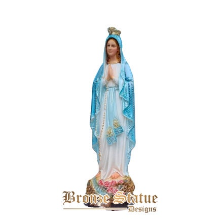25 polegadas | 65cm | Nossa senhora de n.d.lourdes estátua de resina católica estátuas religiosas de maria nossa senhora de lourdes escultura de resina para decoração de casa