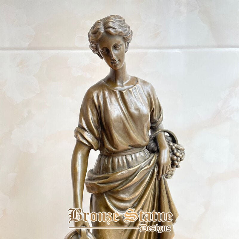 18in | 45cm | bronze female sculpture weatern bronze women statue classical art crafts for home decoration ornament