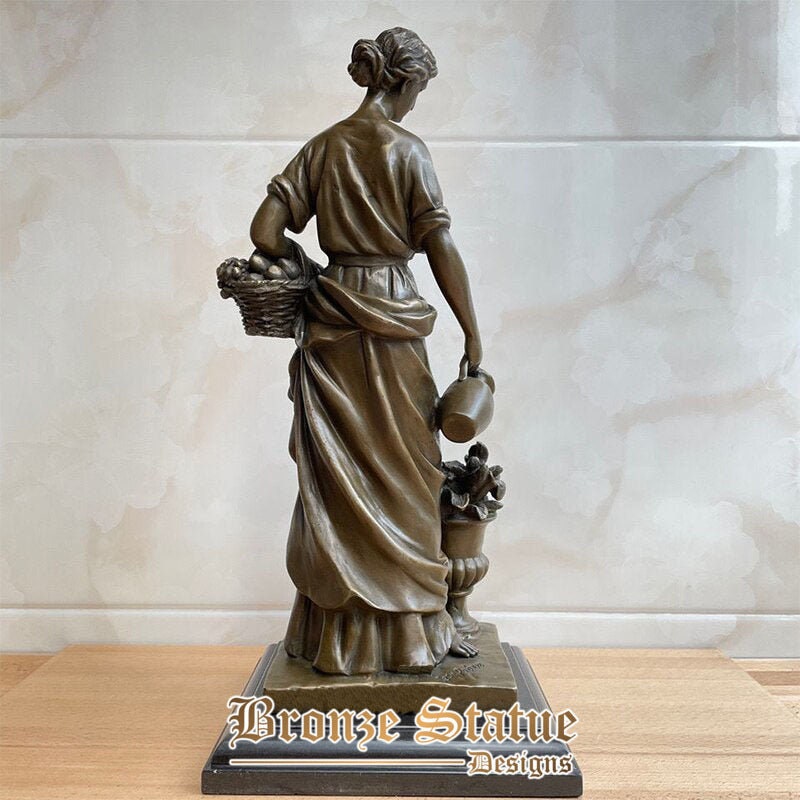 18in | 45cm | bronze female sculpture weatern bronze women statue classical art crafts for home decoration ornament